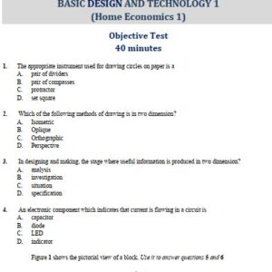 BDT Home Economics 2020 BECE Past Questions & Answers - PDF