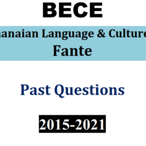 Fante 2015-2021 BECE Past Questions (PDF)