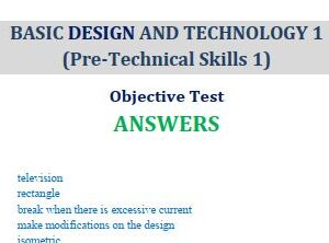 BDT Pre-Technical Skills 2021 BECE Past Questions and Answers (PDF)