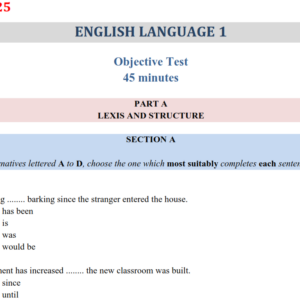 BECE English 2025 Past Questions