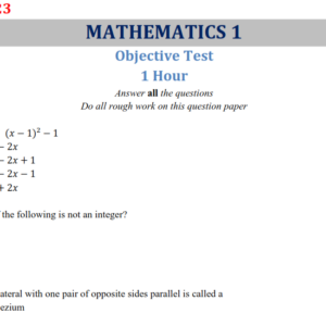 Mathematics 2023 BECE Past Questions and Answers - PDF