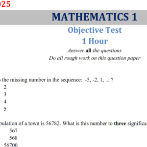 Mathematics 2025 BECE Past Questions and Answers - PDF