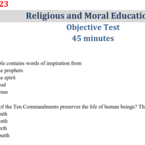 RME 2023 BECE Past Questions and Answers - PDF