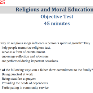 RME 2025 BECE Past Questions and Answers - PDF